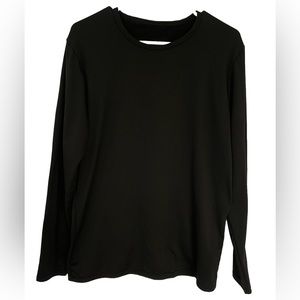 🟠UNISEX THERMAL BLACK LONG SLEEVE SHIRT